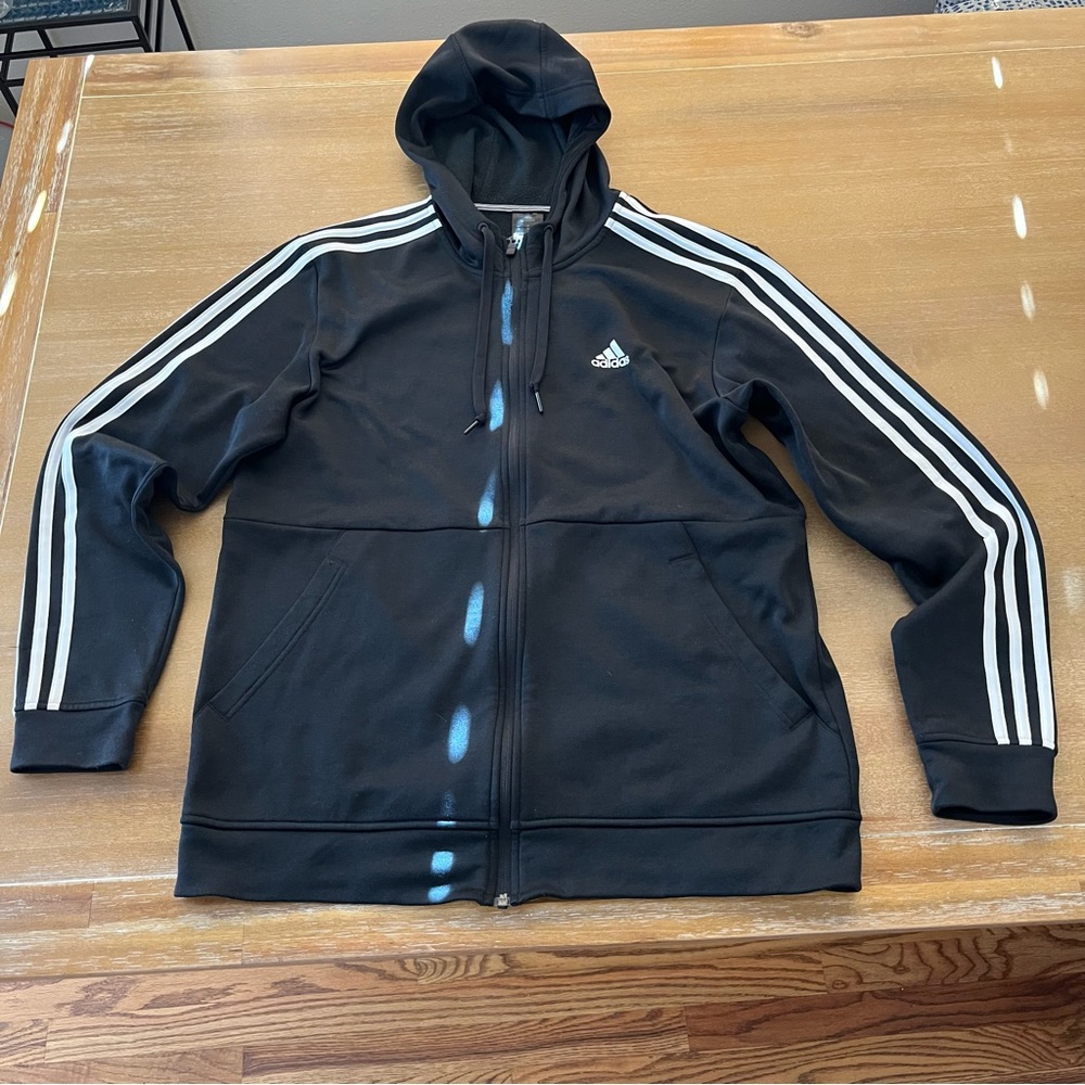 Adidas Black Zip-Up Hoodie men’s medium